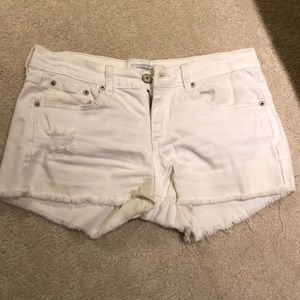 Just USA white jean shorts